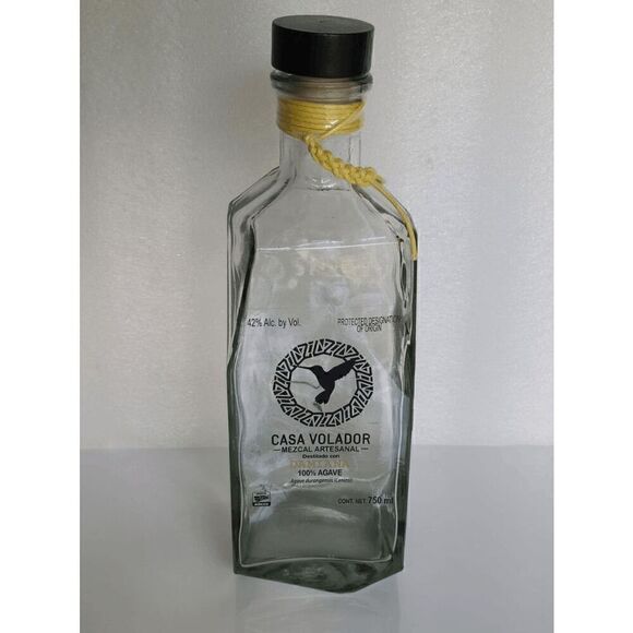 EMPTY Collectible Top Shelf Tequila Casa Volador Mezcal Damiana Bottle - Picture 7 of 9